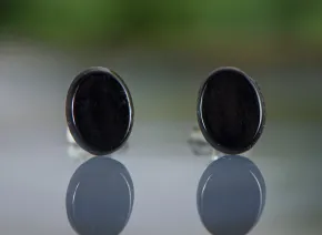 Обици с Оникс