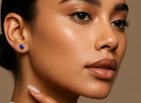 Обеци с лапис лазули