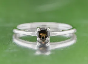 Сребърен пръстен с Опушен Кварц