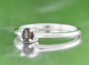 Сребърен пръстен с Опушен Кварц