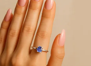 Пръстен с Танзанит