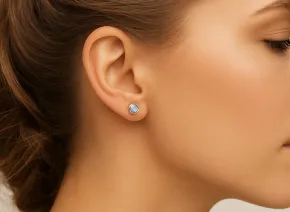 Сребърни обеци с Халцедон