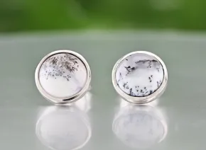 Обици с Дендритов Опал