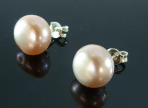 Обици с Розови Перли