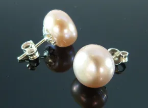 Обици с Розови Перли